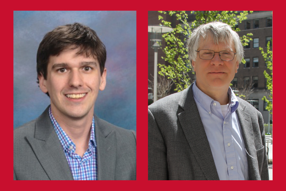 From Left to Right: Ryan Pearson, PhD, assistant professor in PSC, and Stephen Hoag, PhD, professor in PSC.