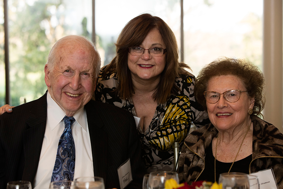 Dr. Magaly Rodriguez de Bittner with Fred and Jeanne Abramson