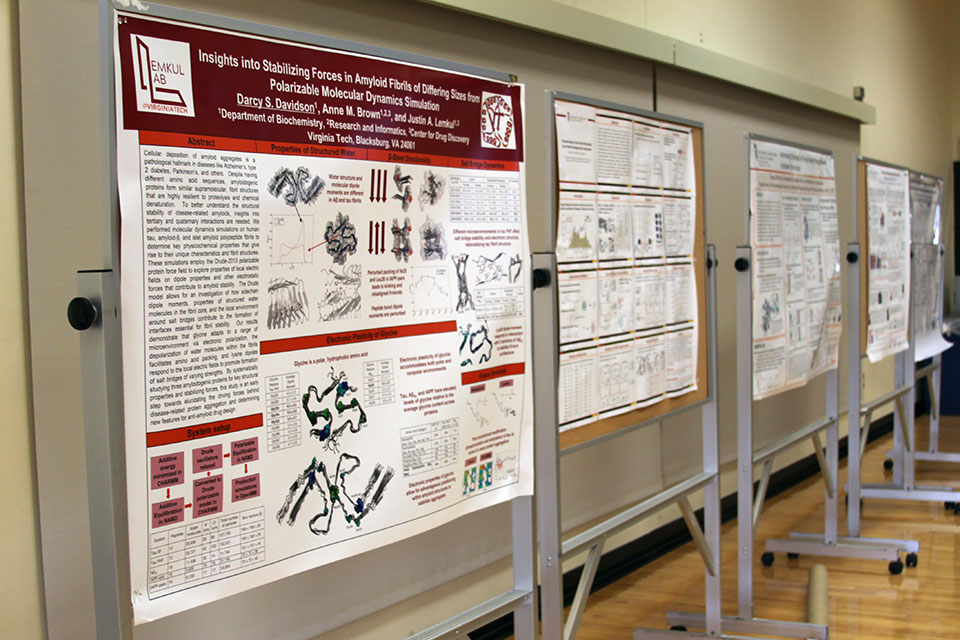 Posters on display during CADD Symposium.