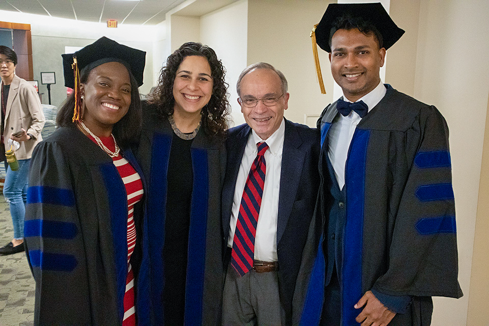 PhD students with Dr. Frank Palumbo