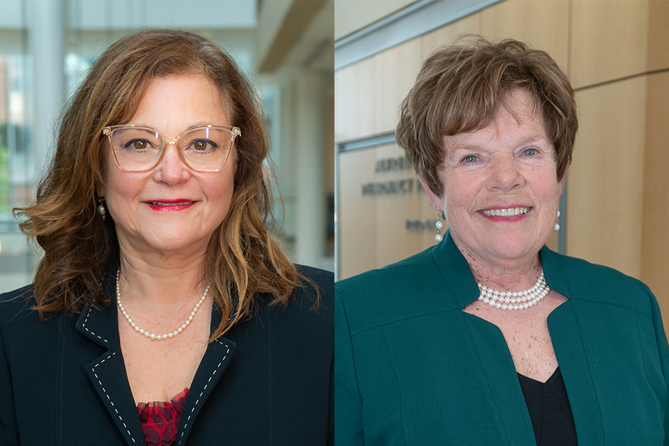 Headshots of Magaly Rodriguez de Bittner and Cynthia Boyle