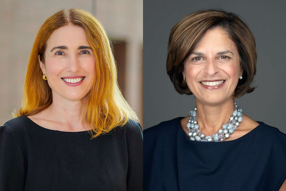 Side‑by‑side professional portraits of Sarah L. J. Michel and Lucille Accetta. Both are shown against neutral backgrounds.