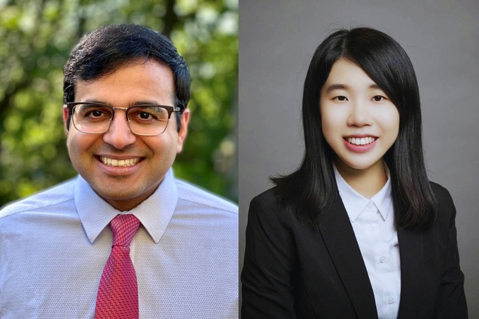 “Portraits of Adarsh Subbaswamy and Yu‑Hua Fu